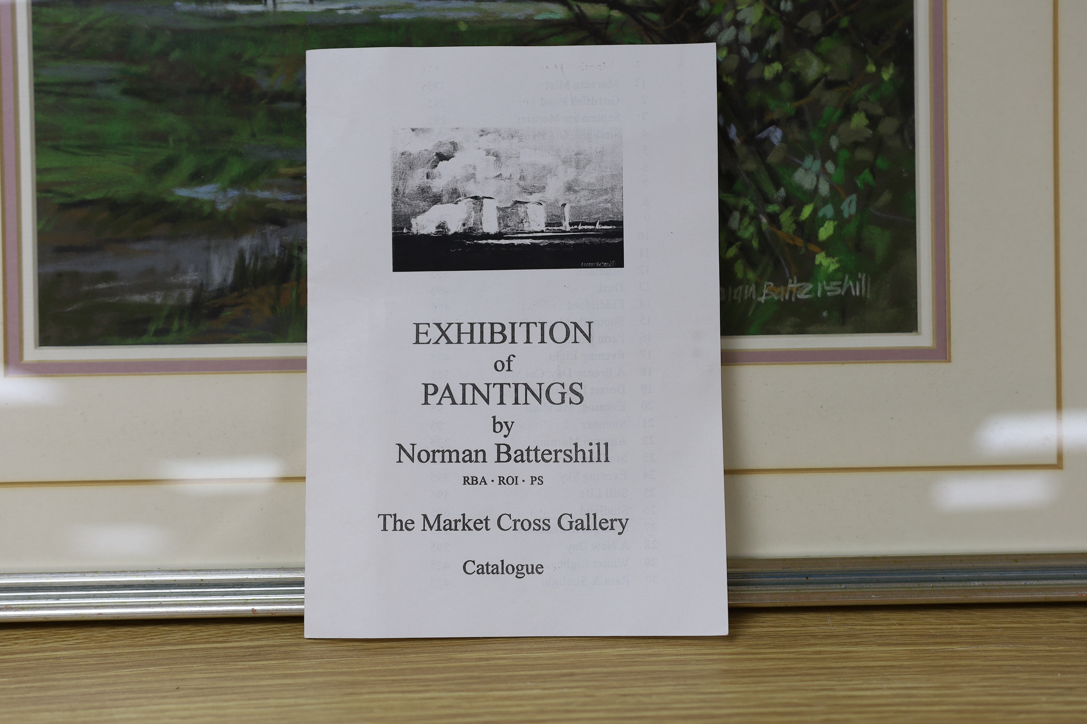 Norman Battershill (b.1922) pastel, 'After the rain, Dorset', signed, 32 x 22cm